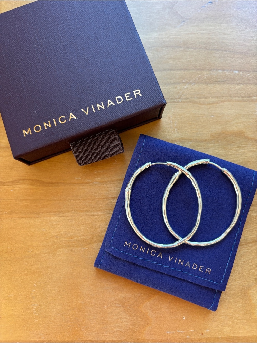 MONICA VINADER Siren Muse Large Hoop Sterling Silver Earrings